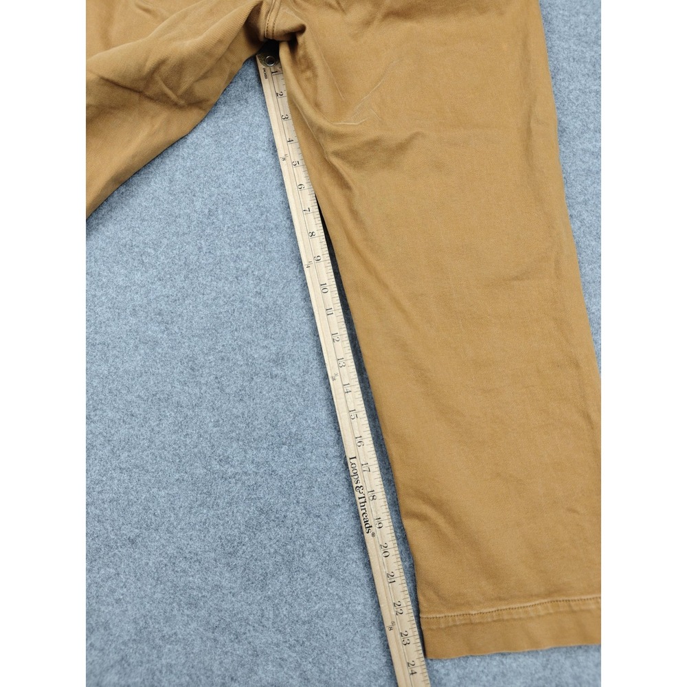 Everlane Pants Womens 6 Brown Cropped Straight Twill Stretch Chino Casual - Picture 10 of 13